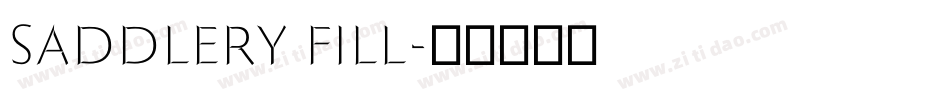 Saddlery Fill字体转换